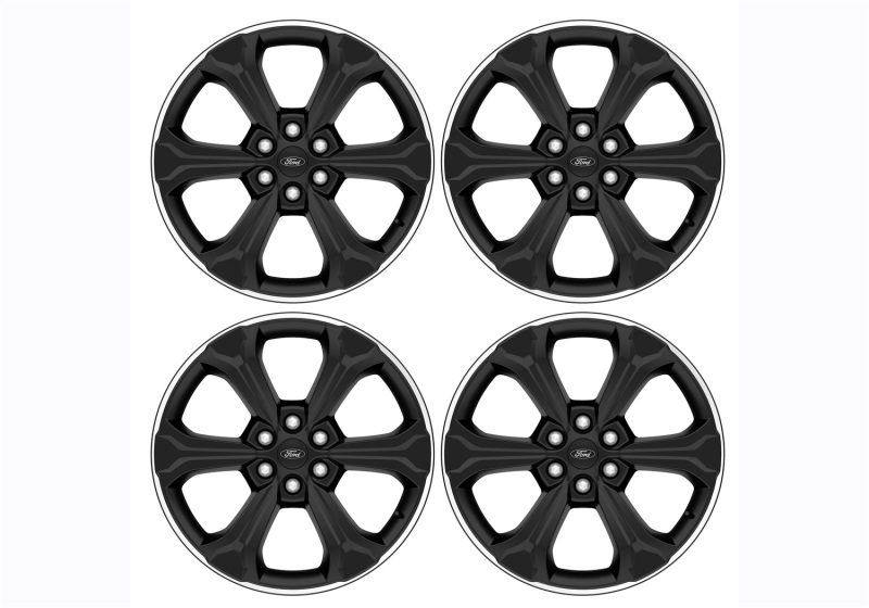 Ford F-150 Wheel Kit - Ford Racing - Black w/Machined Face - `24-`25 Ford F-150 Wheel Kit - Ford Racing - Black w/Machined Face - `24-`25